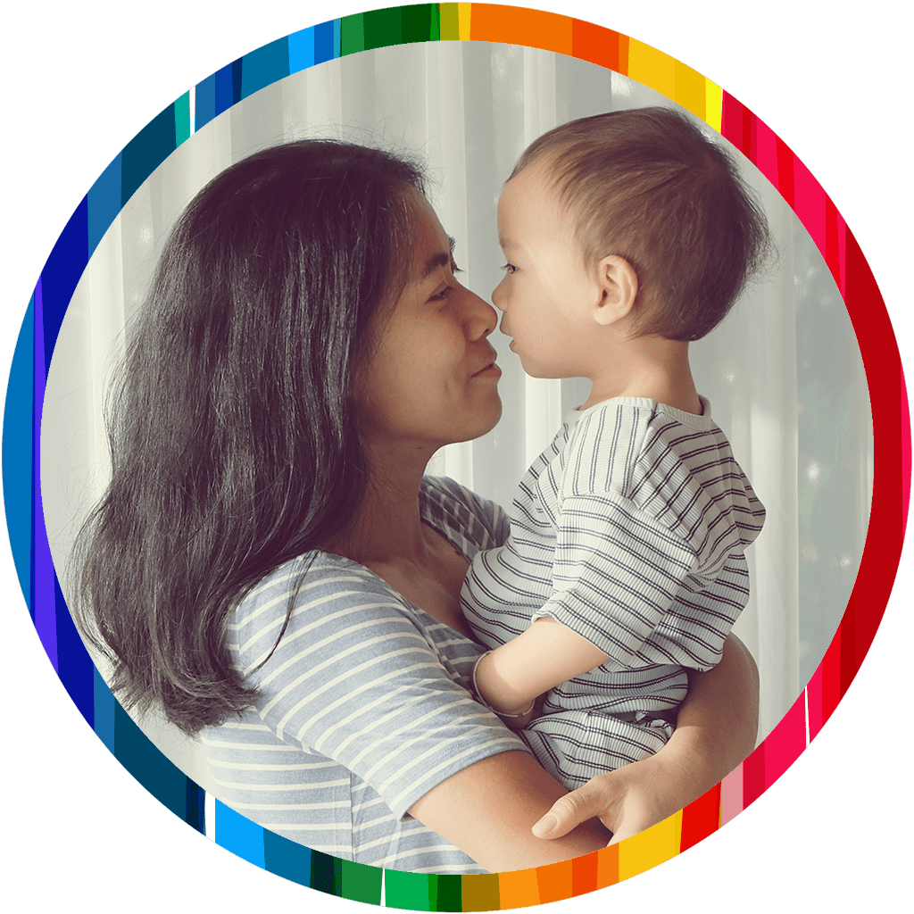 mom son noses_rainbow circle 1024x1024