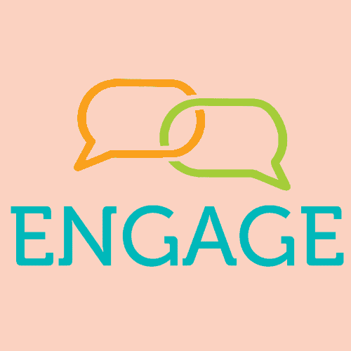 Logo for ENGAGE effective communication training that builds communication skills and deeper connections.