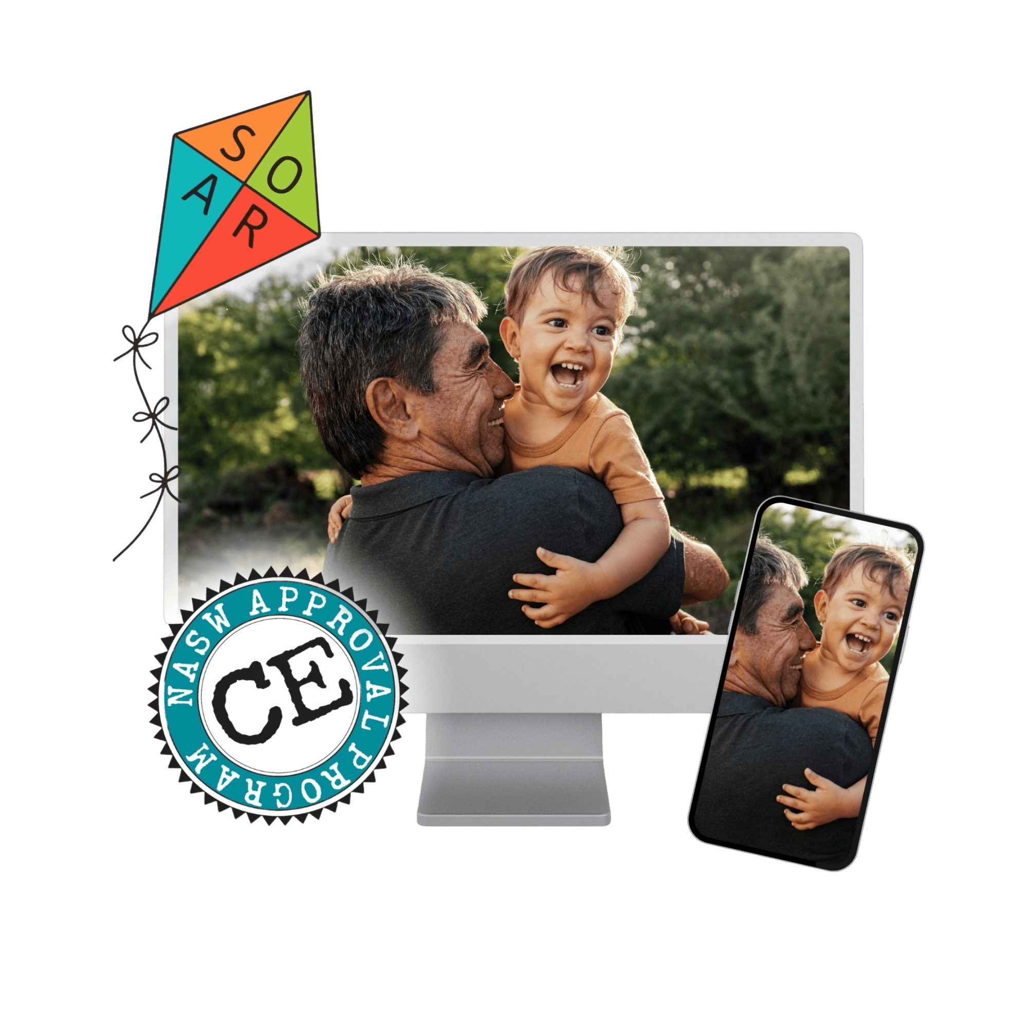 Computer screen showing A Strengths-Based Approach course, the self-paced online course that allow people to see themselves at their best rather than focus on negative characteristics